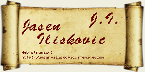 Jasen Ilišković vizit kartica